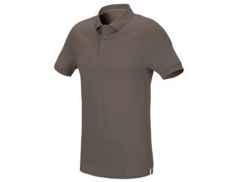 e.s. Pique-Polo cotton stretch, slim fit