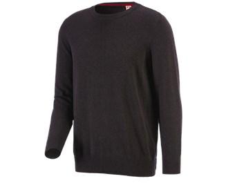 e.s. Gebreide pullover, ronde hals