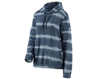 Fleece hoody tie-dye e.s.motion ten, dames