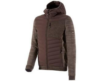 Hybrid gebreid capuchonjack e.s.motion ten