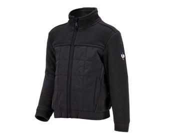 Hybride fleecejack e.s.concrete, kinderen