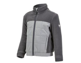Hybride fleecejack e.s.concrete, kinderen