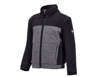 Hybride fleecejack e.s.concrete, kinderen