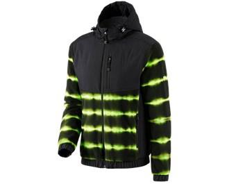 Hybride capuchonfleecejack tie-dye e.s.motion ten