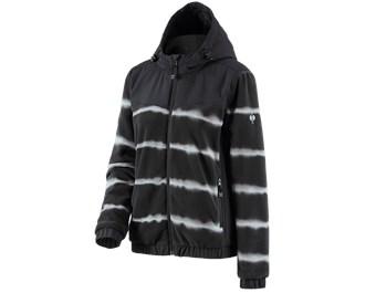 Hyb. capuchonfleecejack tie-dye e.s.motion ten,da.