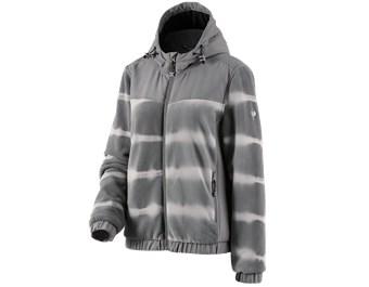 Hyb. capuchonfleecejack tie-dye e.s.motion ten,da.