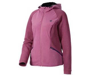 Hybride gebreide jack met capuchon e.s.trail,dames