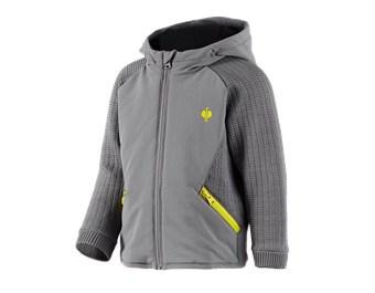 Hybride gebreide jack met capuchon e.s.trail,kind.