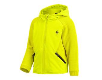 Hybride gebreide jack met capuchon e.s.trail,kind.