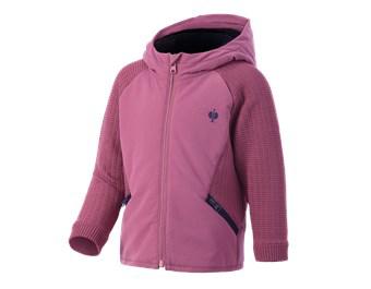 Hybride gebreide jack met capuchon e.s.trail,kind.