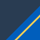 Farbicon donkerblauw / korenblauw / geel