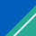 Farbicon korenblauw/lagune/wit