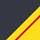 Farbicon grafiet / geel / rood