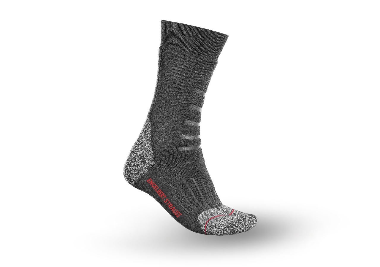 Sokken | Kousen: e.s. Allroundsokken funktion x-warm/high + donkergrijs melange