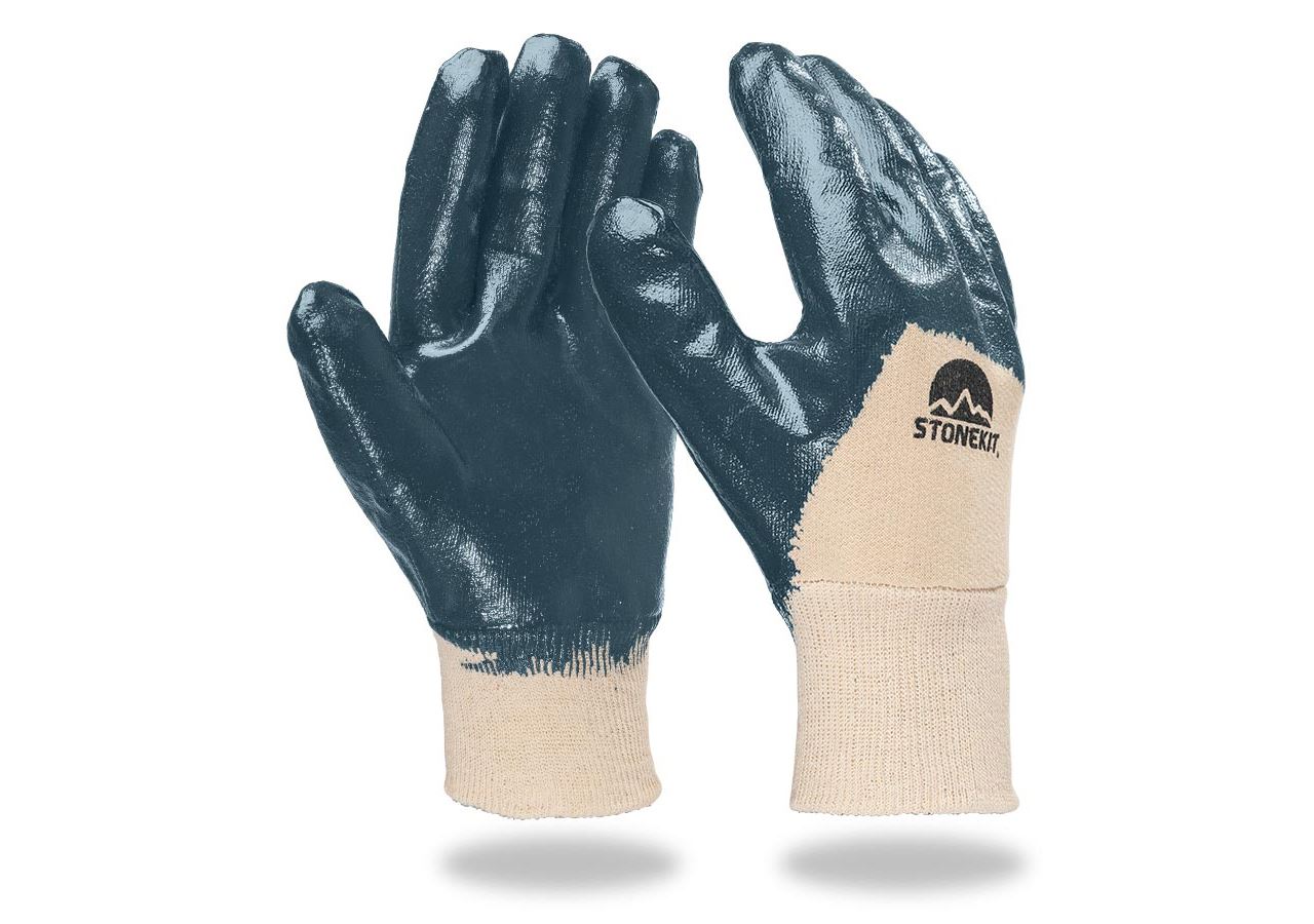 Gecoate: Nitril handschoenen Lith met gebreide manchet