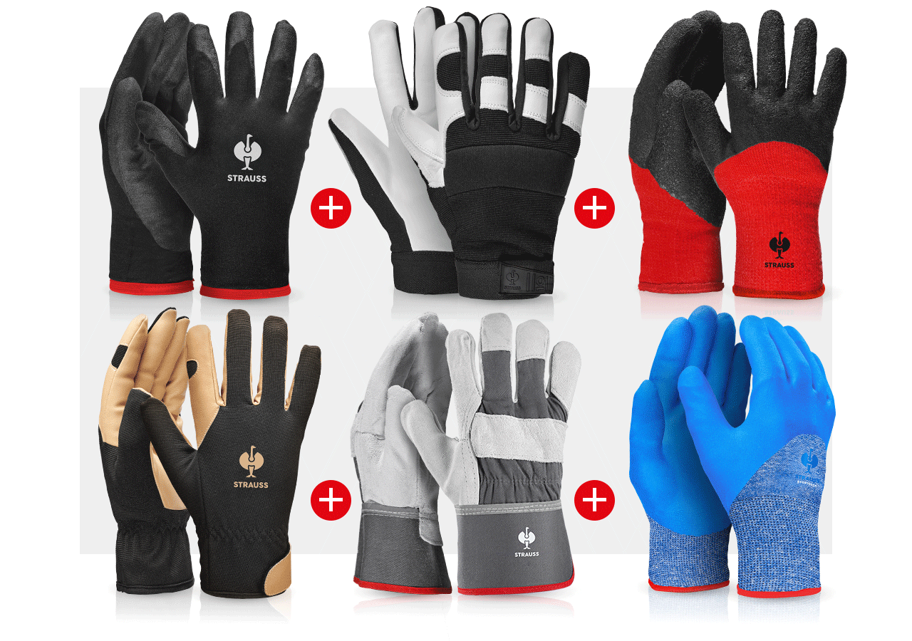 Sets | Accessoires: TEST-SET: handschoenen met koudebescherming