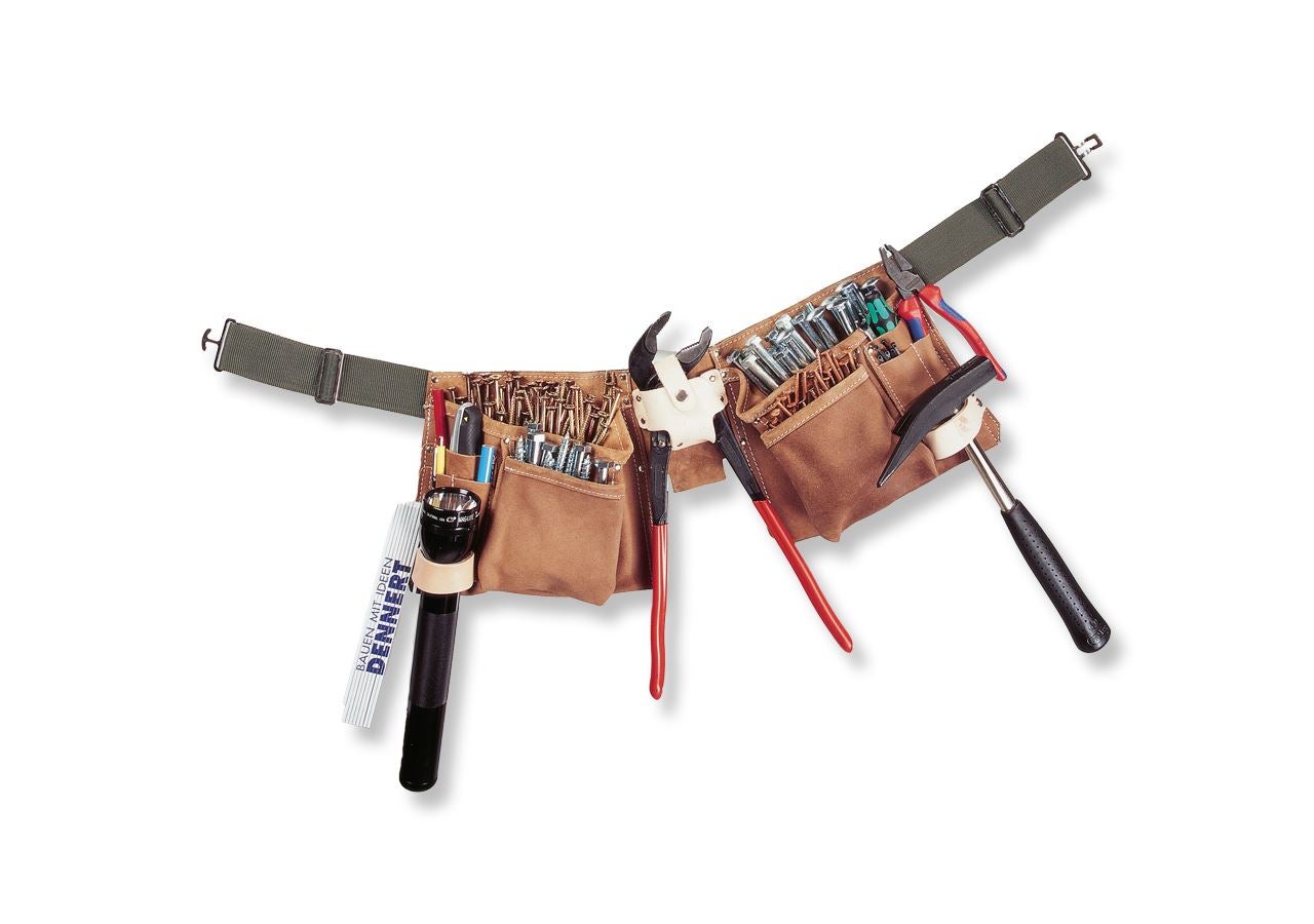 Accessoires: Gereedschapsschort, bruin + bruin
