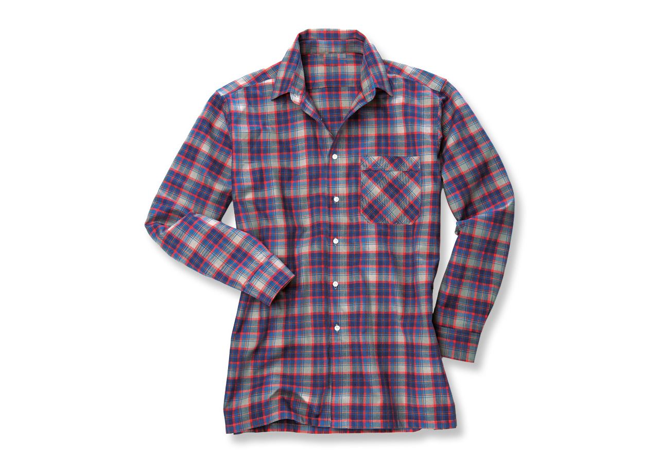 Bovenkleding: Overhemd, lange mouw Bremen + rood