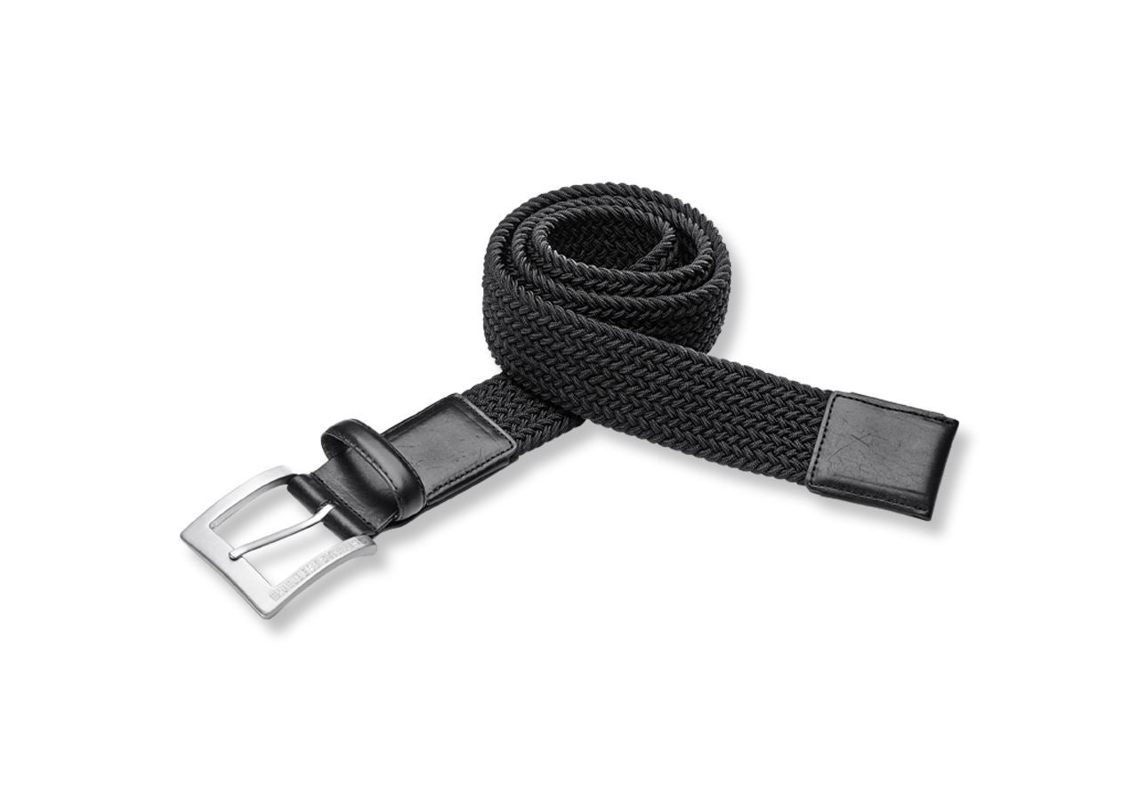 Accessoires: e.s. herenriem stretch + zwart