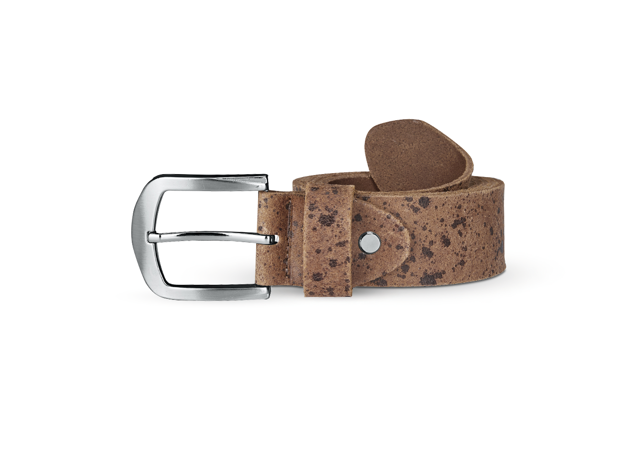 Accessoires: Leren riem Rodney + bruin