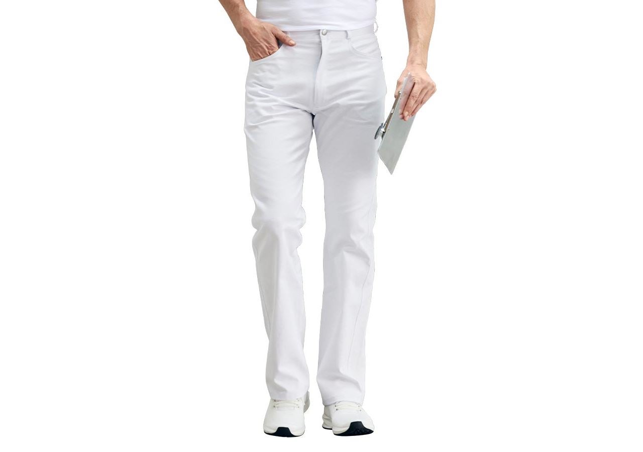 Werkbroeken: Herenjeans Daniel + wit