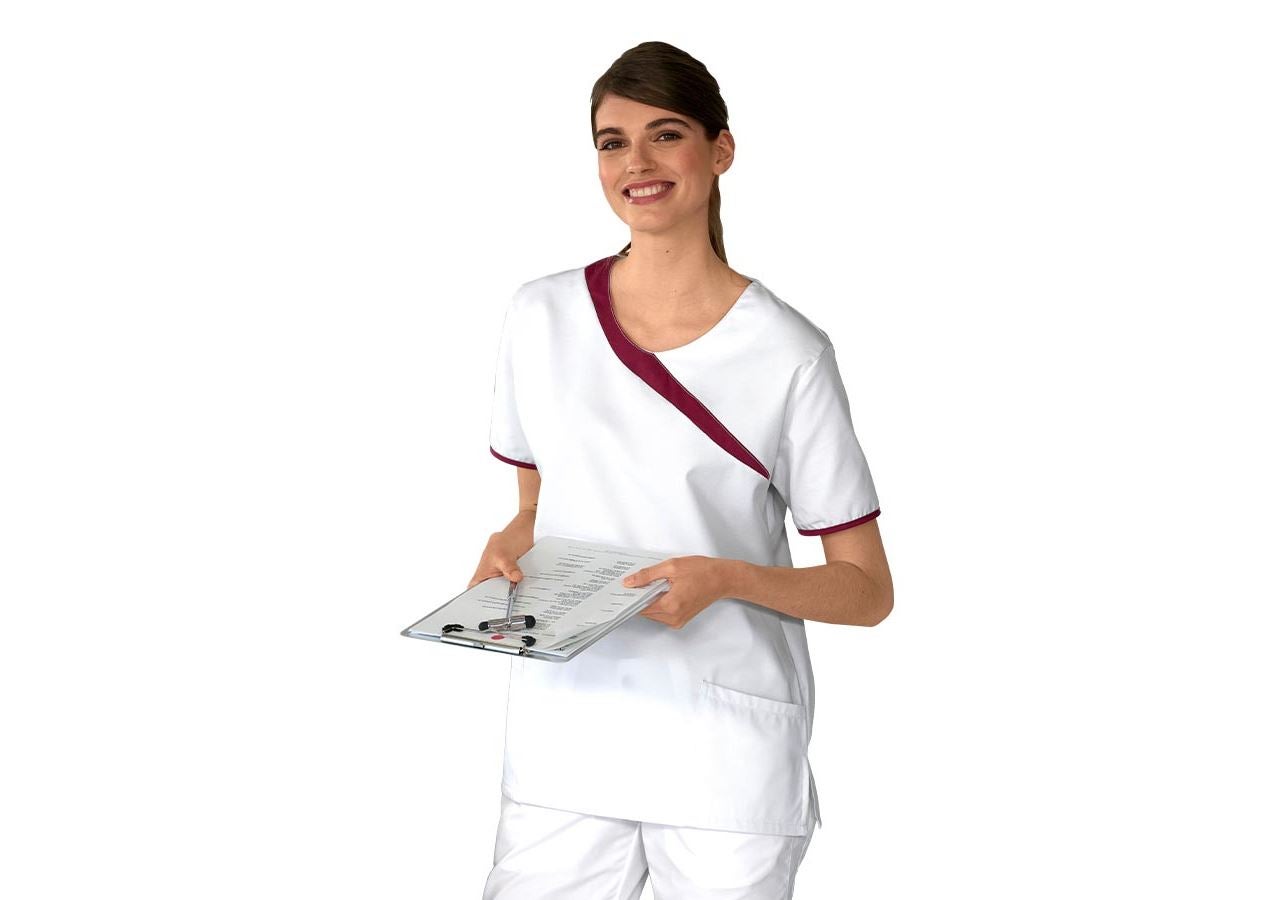 Bovenkleding: Hes zonder sluiting Maren + wit/bordeaux