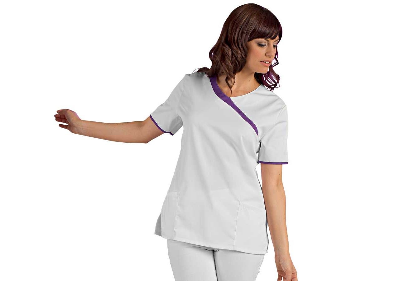 Bovenkleding: Hes zonder sluiting Maren + wit/violet