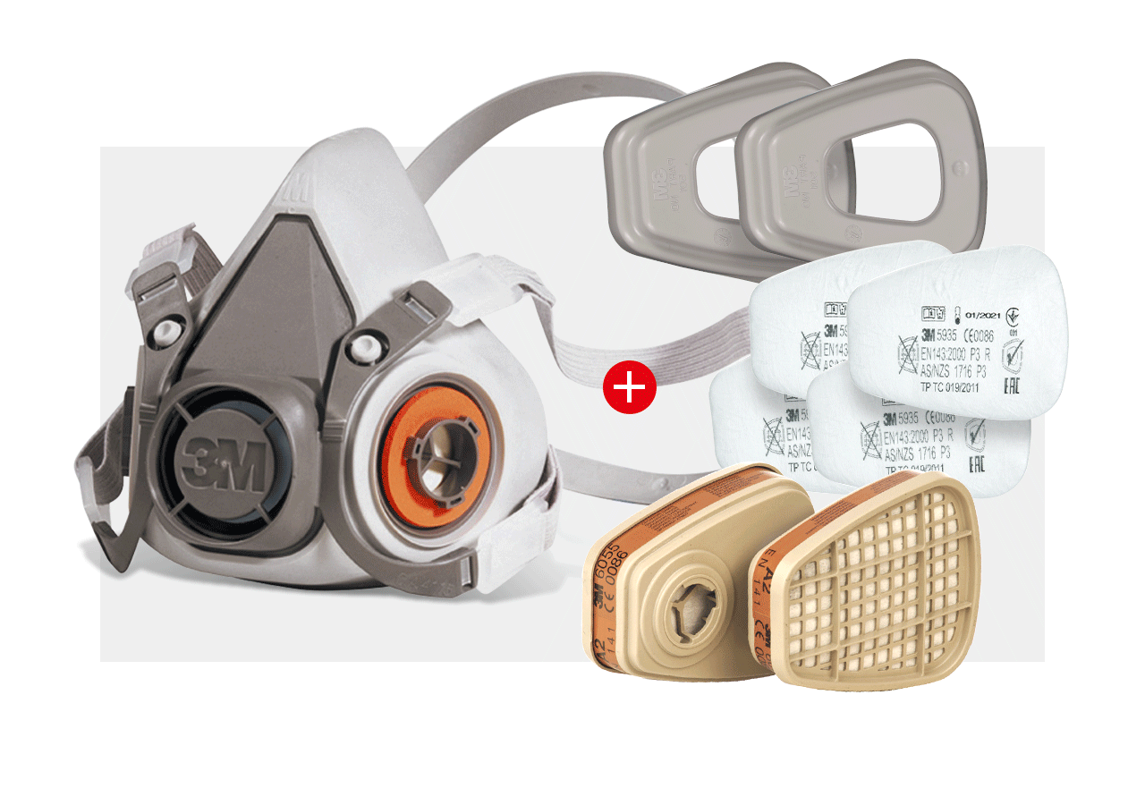 Adem-beschermings-maskers: 3M Maskerset 6200