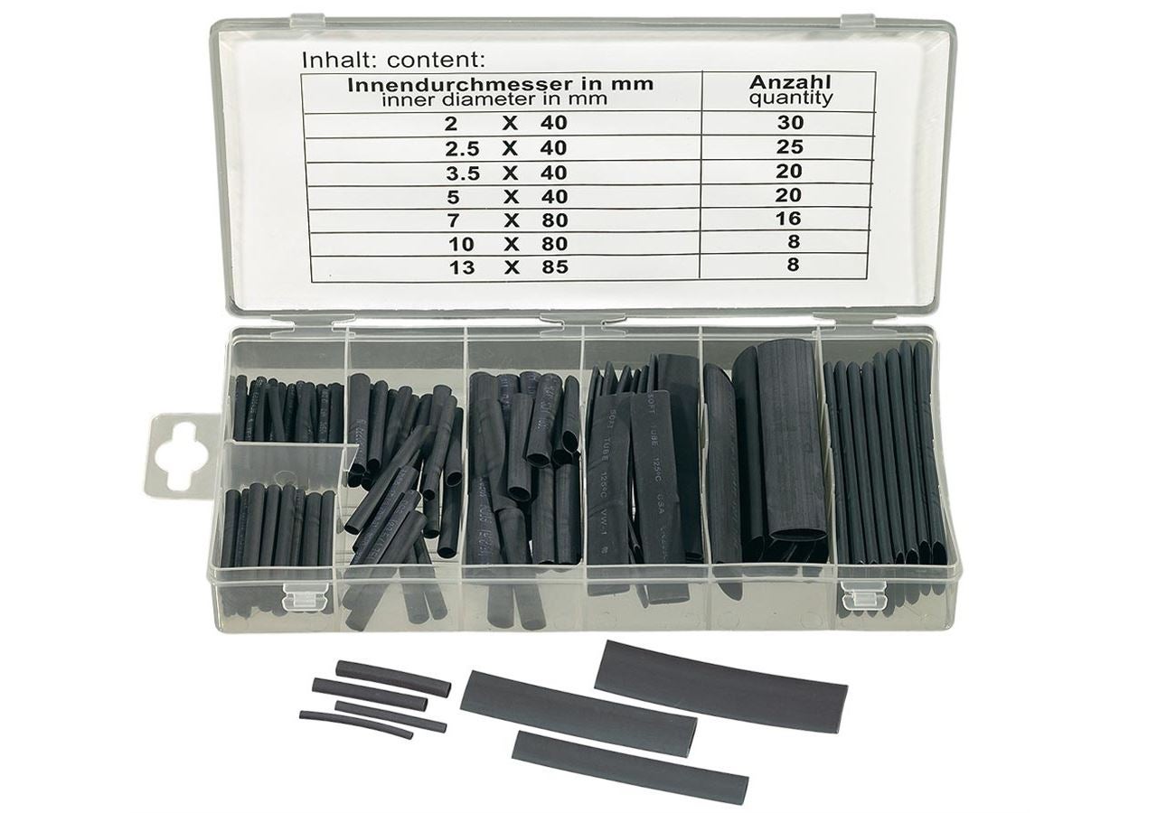 Assortiment kleine onderdelen: Assortiment krimpslangen