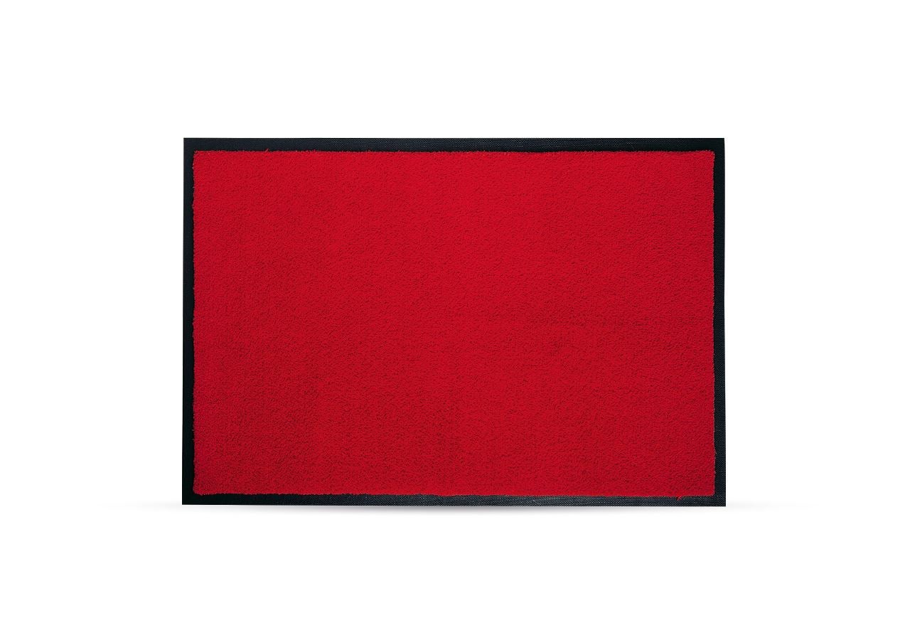 Vloermatten: Comfortmatten met rubberen rand + rood