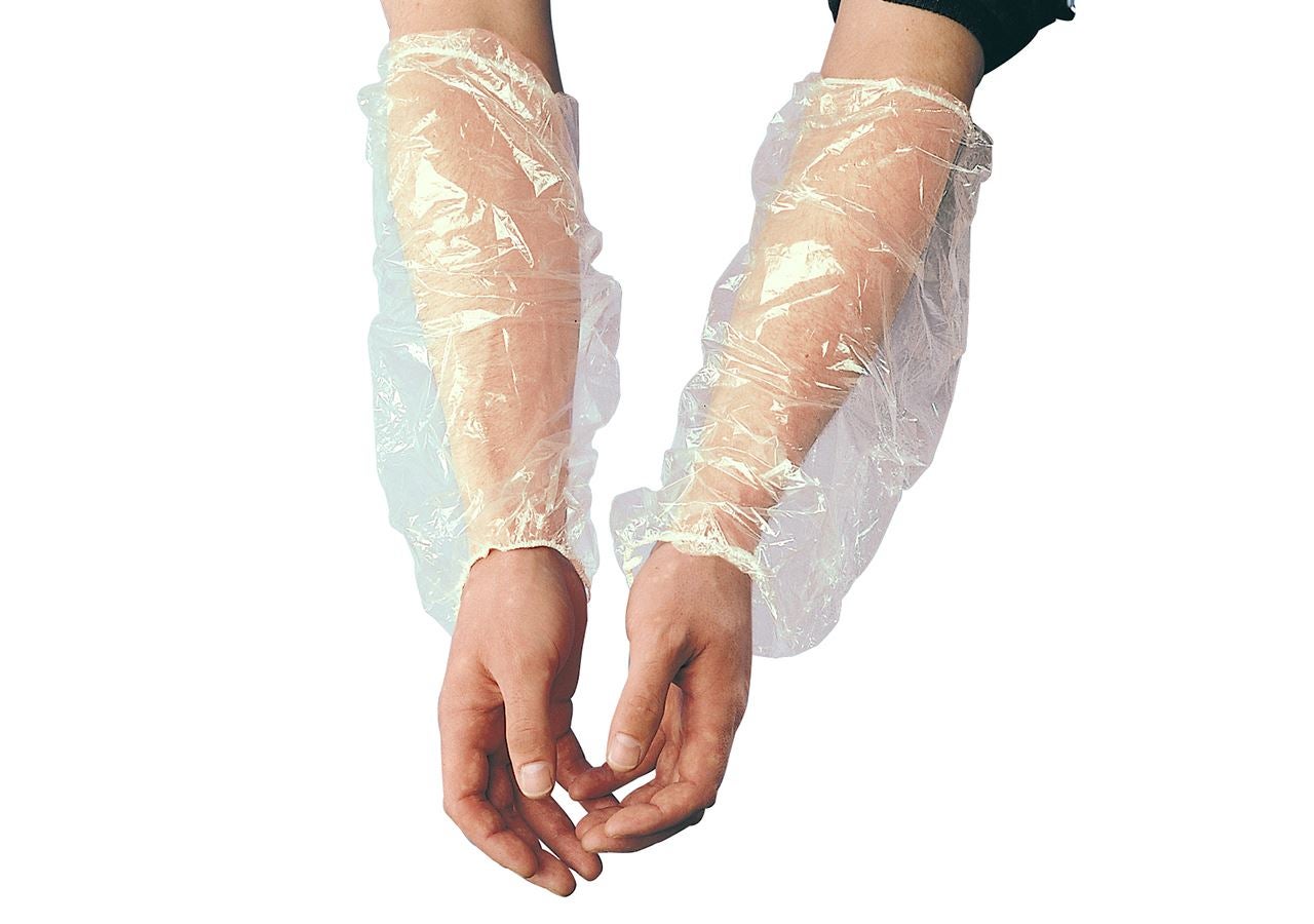 Wegwerpkleding: Morsmouwen van polyethyleen