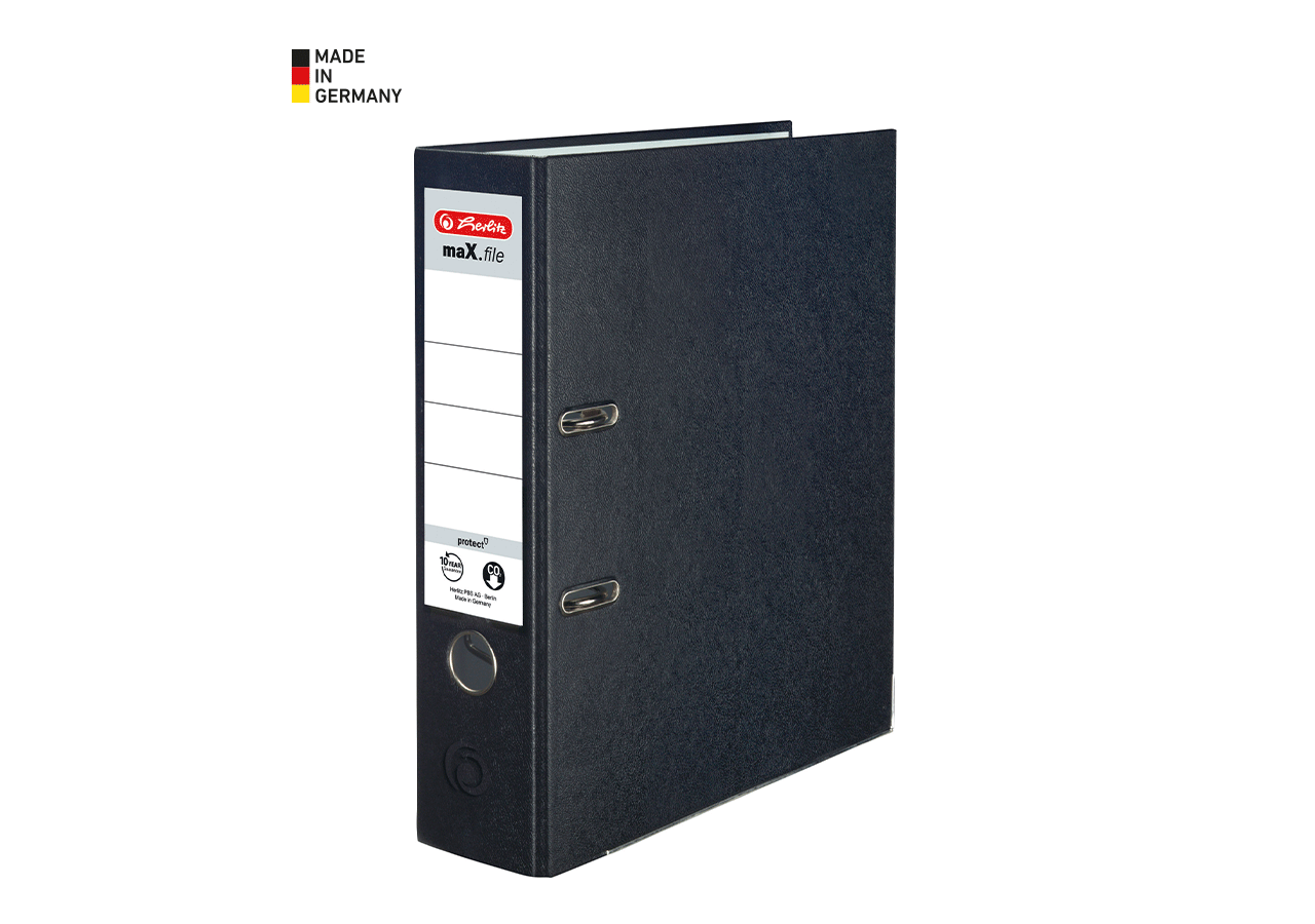 Organisatie: Herlitz Ordners maX.file protect + zwart