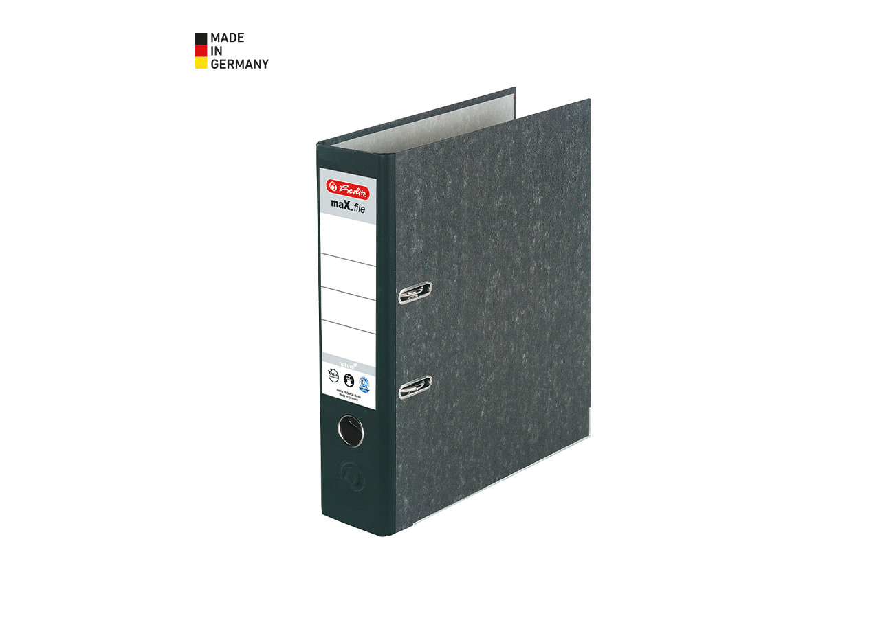 Organisatie: Herlitz Ordners maX.file nature + zwart
