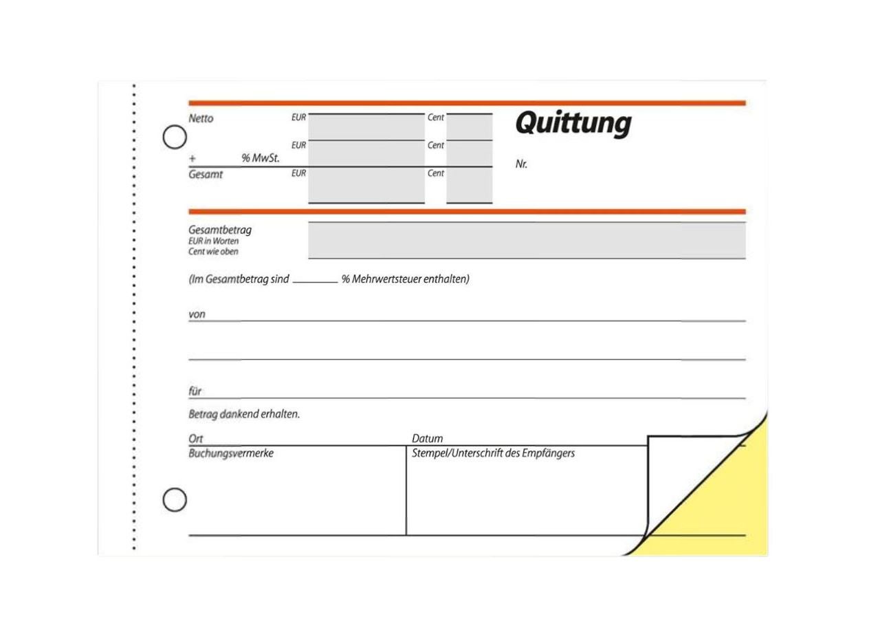 Papierproducten: Sigel Formulierenblokken Kwitantie
