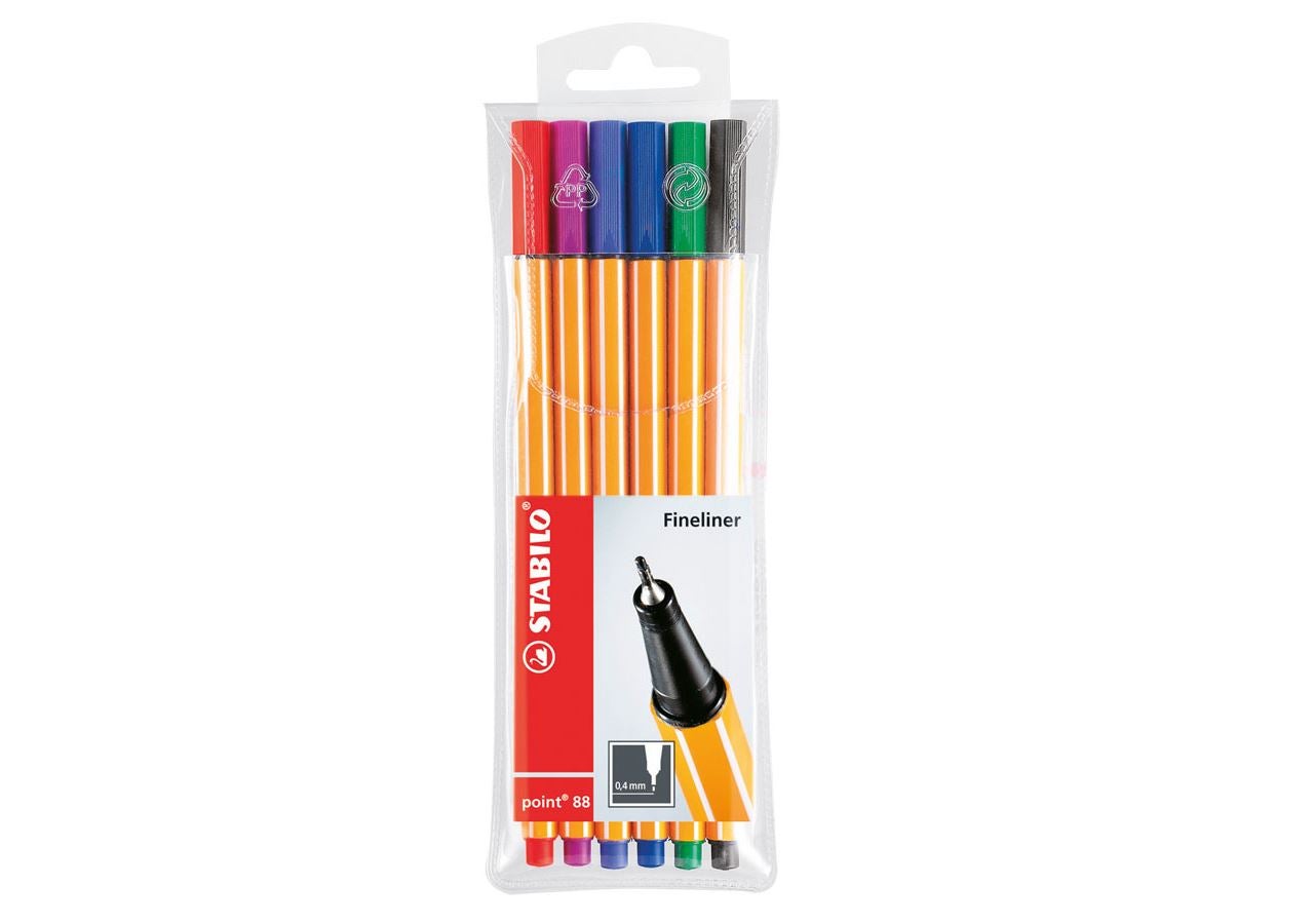 Schrijven | Corrigeren: Stabilo Fineliner Point 88, Etuis