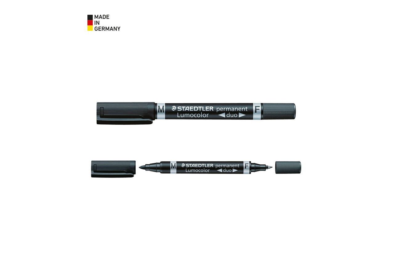 Schrijven | Corrigeren: STAEDTLER Lumocolor permanent duo + zwart