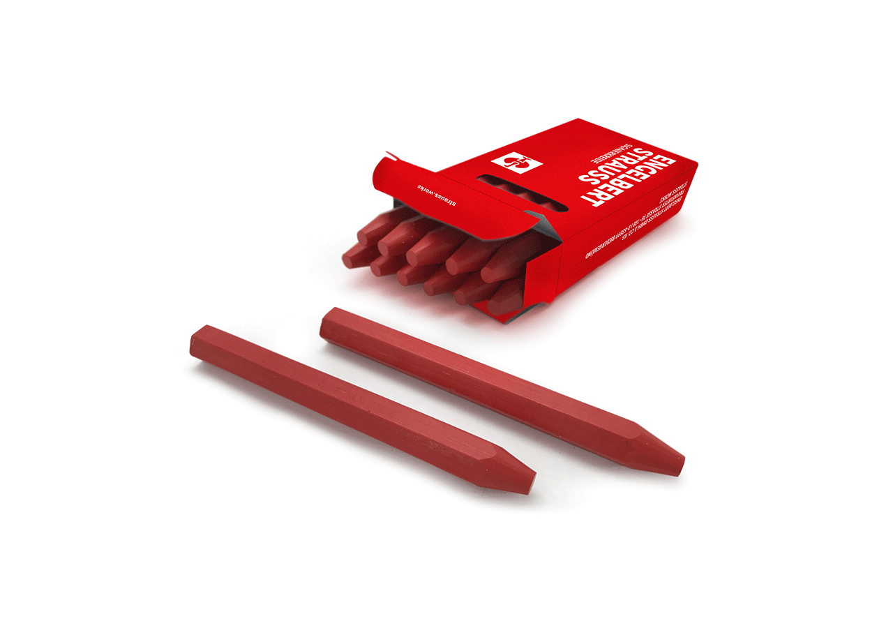 Markeergereedschappen: Olie-tekenkrijt, pak van 12 + rood