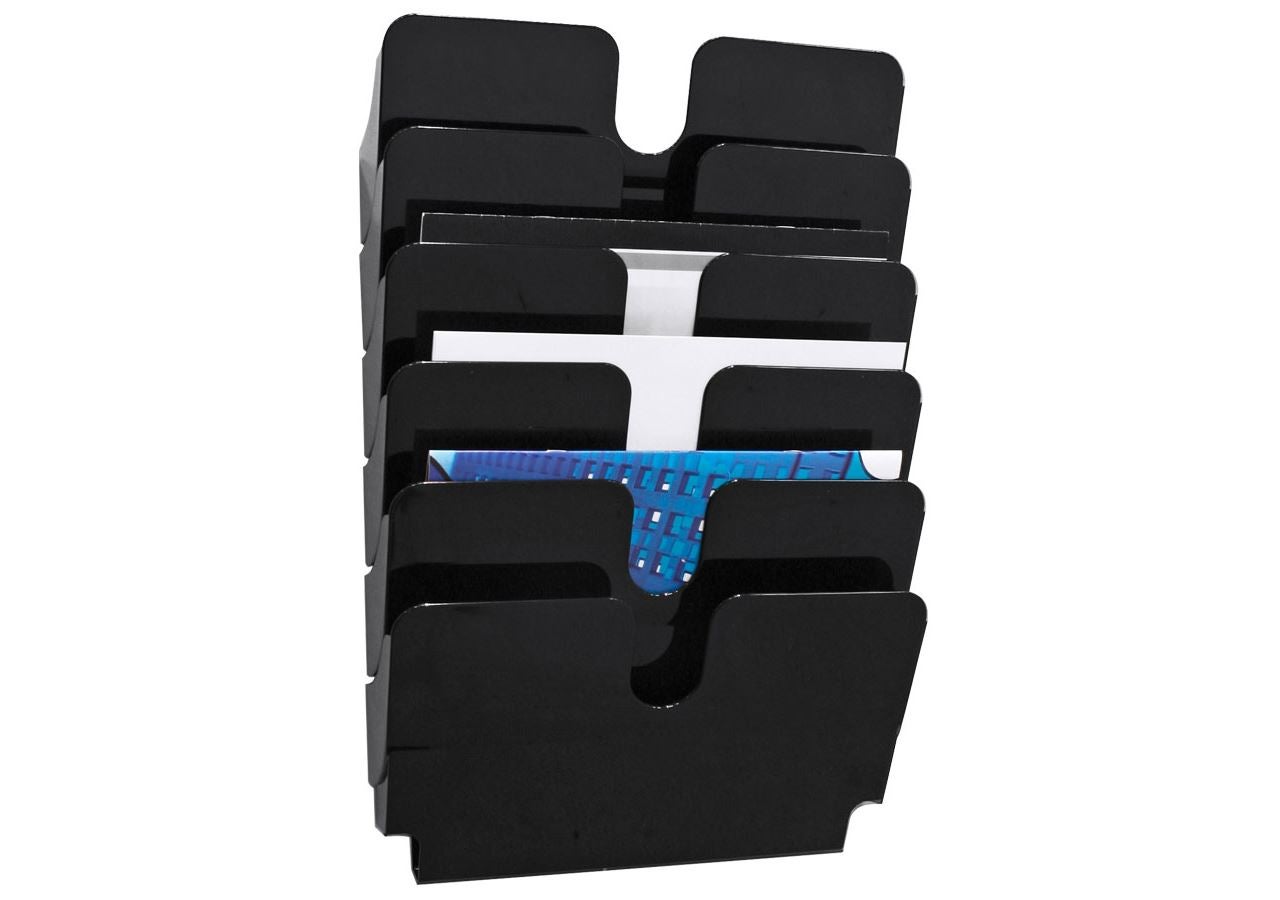 Aflegplanksystemen: DURABLE Wandprospectushouder + zwart