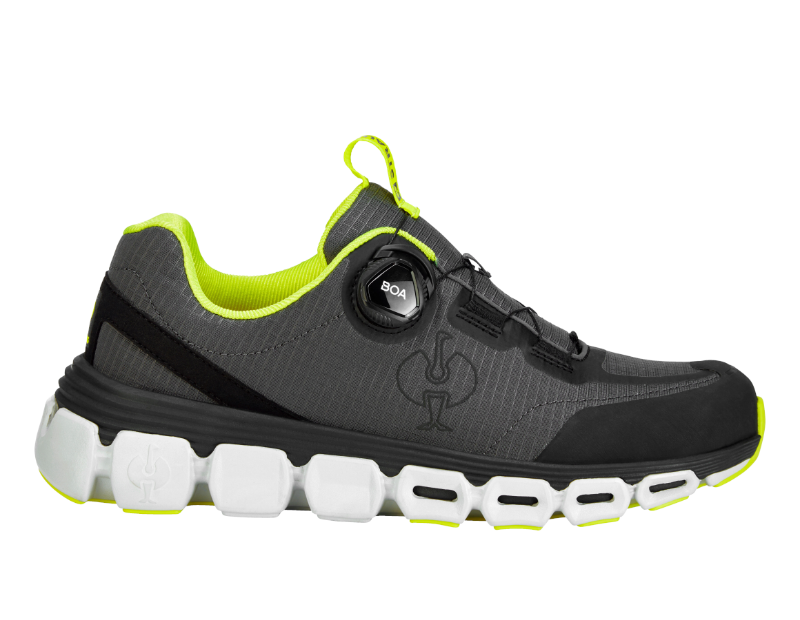 O1: O1 Werkschoenen e.s. Rexburg low + antraciet/signaalgeel