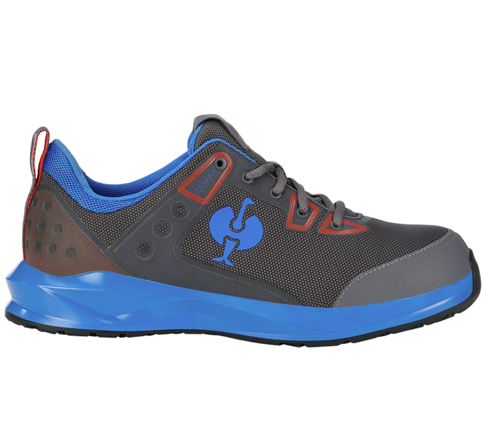 S1: S1 Halfhoge veiligheidsschoen e.s. Hades II + antraciet/marokkaans blauw