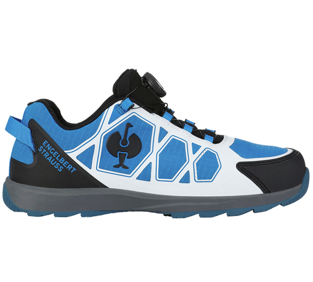 S1: S1 Halfhoge veiligheidsschoen e.s. Baham II low + korenblauw/zwart
