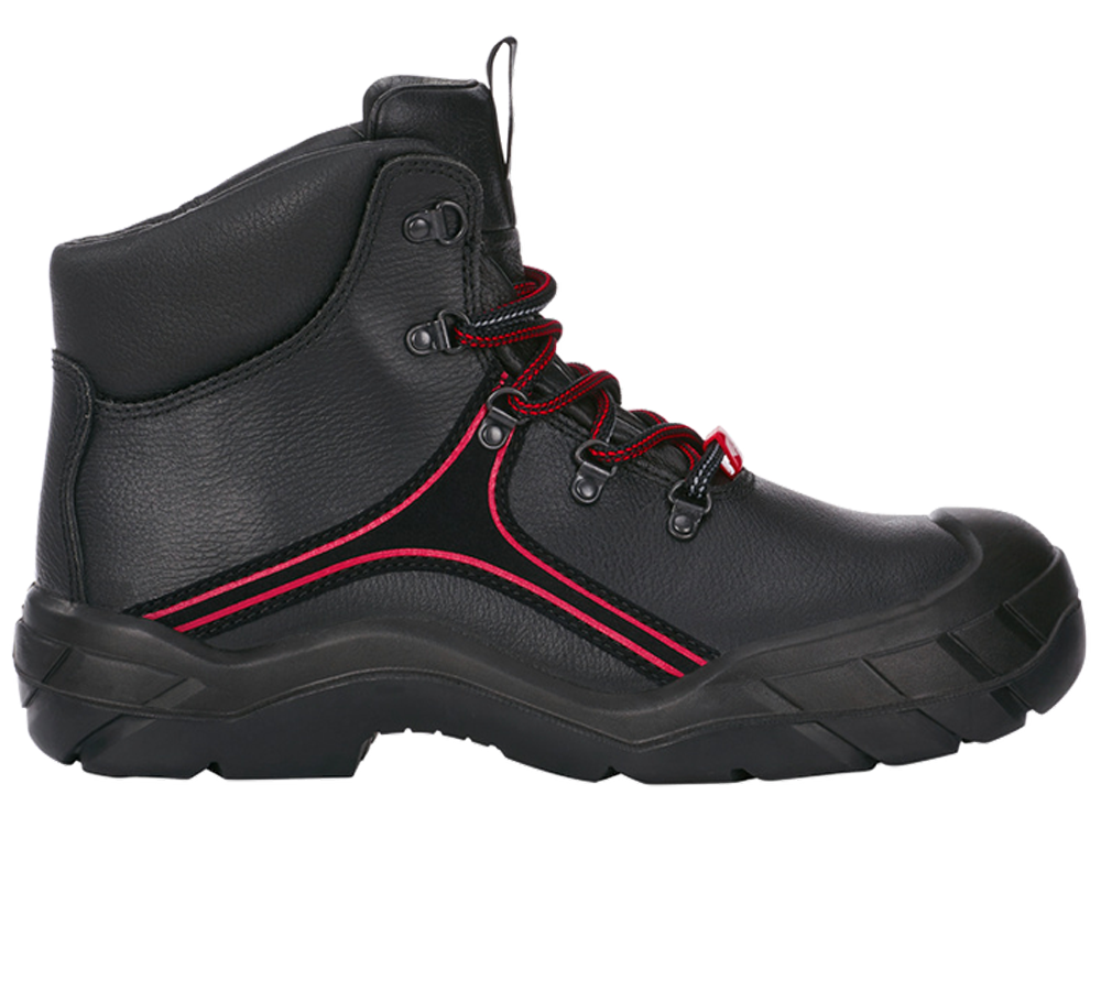 S3: e.s. S3 Veiligheidsschoenen Matar + zwart/rood