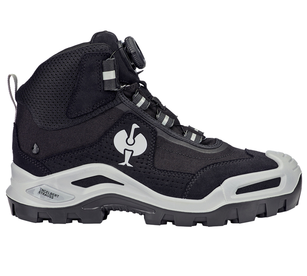 S3: S3 Veiligheidsschoenen e.s. Kastra II mid + zwart/platina