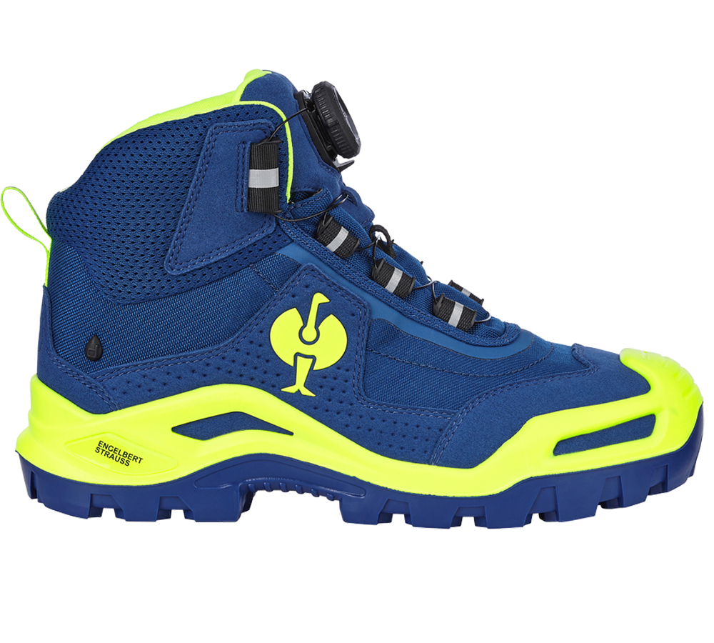 S3: S3 Veiligheidsschoenen e.s. Kastra II mid + korenblauw/signaalgeel