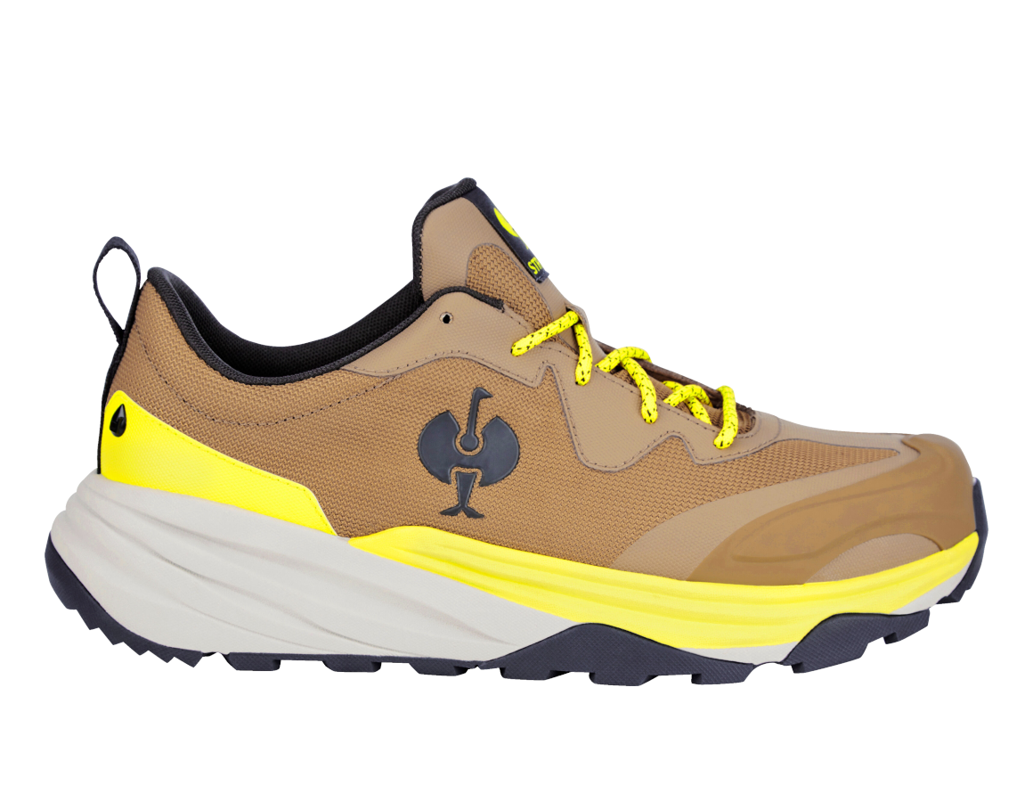 S6: S6 Veiligheidsschoenen e.s. Harlem low + amandelbruin