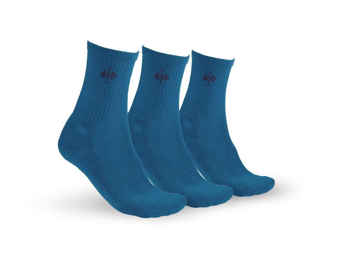 Sokken | Kousen: e.s. Allround-sokken Classic light/high, per 3 + atol/donkerblauw