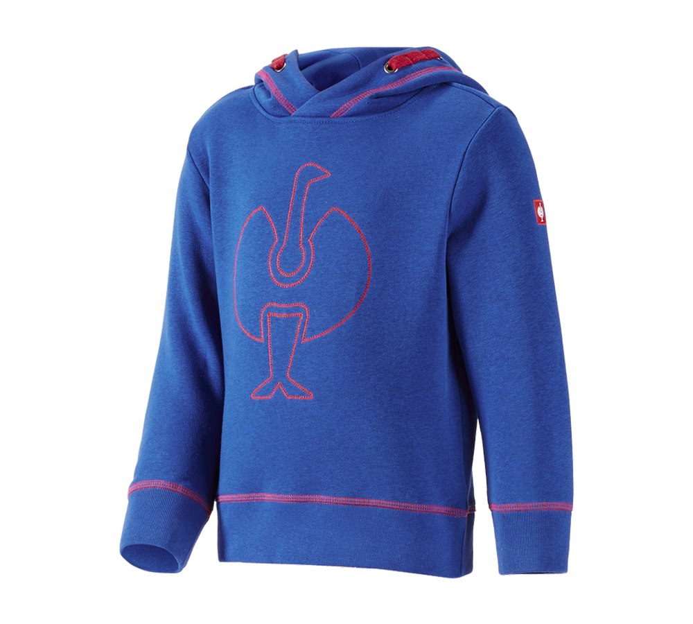 Bovenkleding: Hoody-Sweatshirt e.s.motion 2020, kinderen + korenblauw/vuurrood