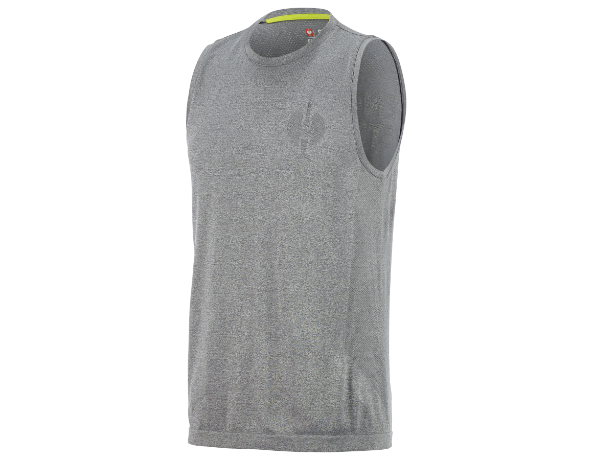 Bovenkleding: Athletic shirt seamless e.s.trail + bazaltgrijs melange
