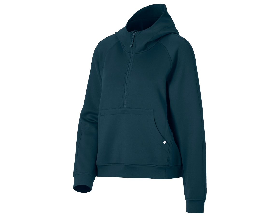 Bovenkleding: Modal-hoody e.s.avida, dames + zeeblauw