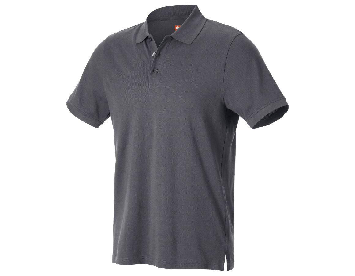 Bovenkleding: e.s. Piqué-Polo cotton light + antraciet